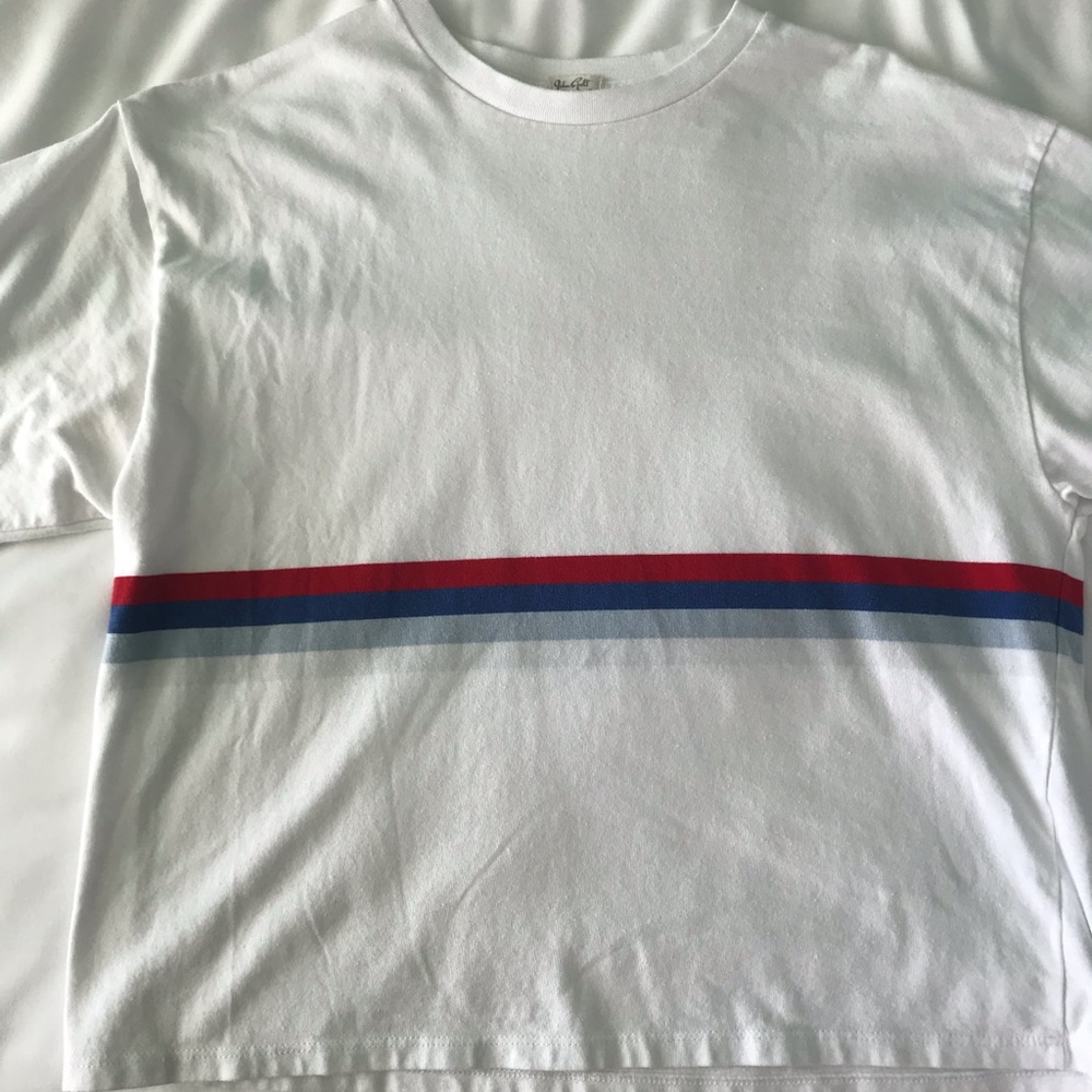 Brandy Melville striped tee❤️💙